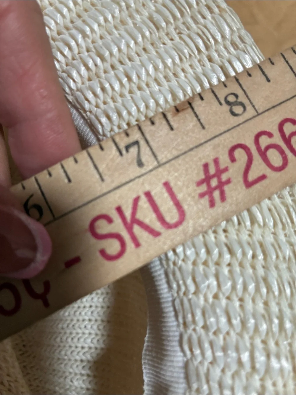Woven Straw Fedora Hat in Off-White